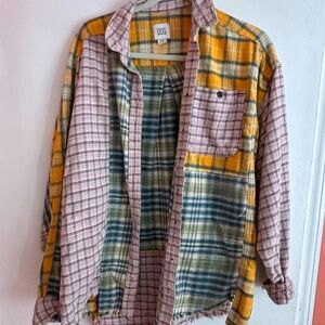 Urban Outfitters BDG Patchwork Flannel Shirt